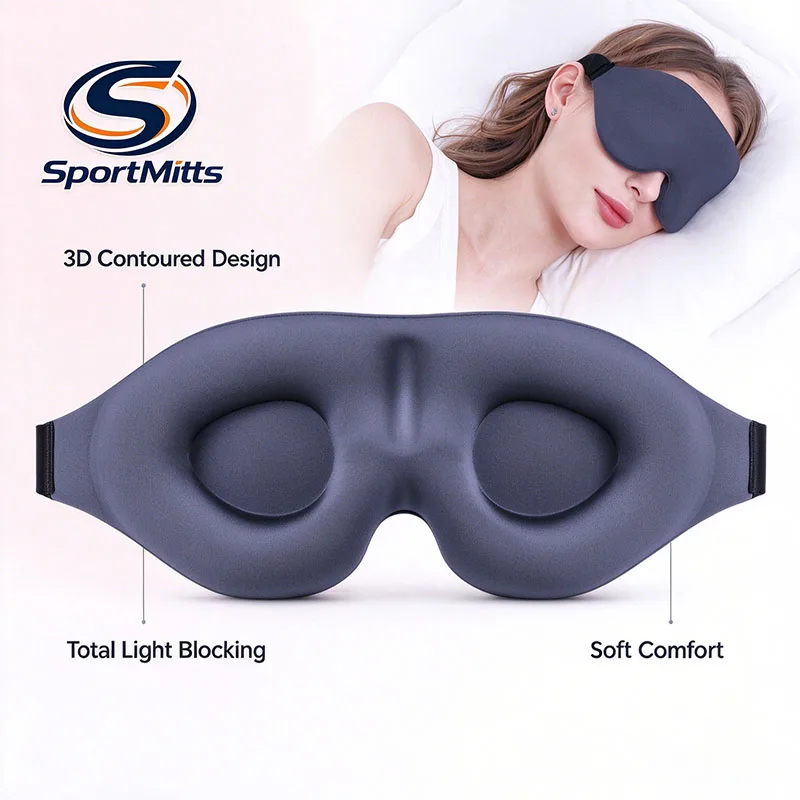 남녀 공용 3D 안대, 부드러운 소재로 피로를 완화하고 숙면을 돕는 안대, 자연스러운 수면을 위한 안대, 피부에 자극이 없는 안대