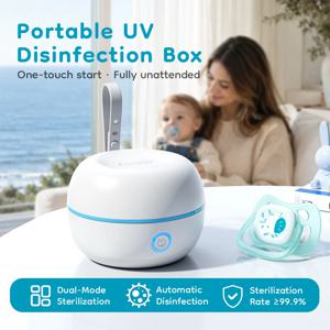 Dr.isla 휴대용 아기 젖꼭지 살균기, 미니 UV 살균기, 아기 젖꼭지, 젖병, 젖꼭지, 치발기, 유축기용.