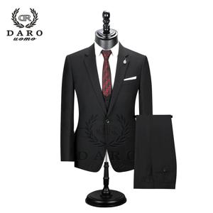 2026 DR DARO UOMO 남성 정장 슬림핏 비즈니스 및 웨딩 의류 3피스 세트 DRV6158