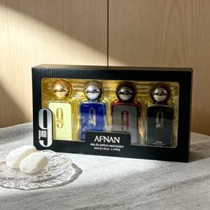 아프난 9pm 여성 향수 선물 세트 4x30ml 오래 지속되는 우아하고 따뜻하고 신선하고 부드러운 아로마 향 4종 향수 신상 컬렉션