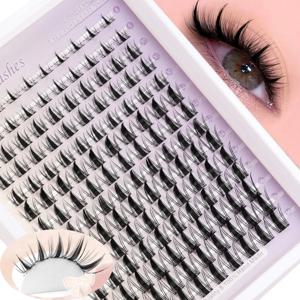 140개 속눈썹 연장 세트 8-18mm 코믹 스타일 속눈썹 그룹 C 롤 - 와이드 스팬 DIY 속눈썹 연장 웨트 애니메이션 드로잉 E 1박스