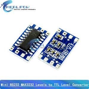 5PCS / 10PCS MAX3232 직렬 포트 미니 RS232-TTL 변환기 어댑터 모듈 보드 115200bps 3V-5V MAX3232CSE 전기 레벨