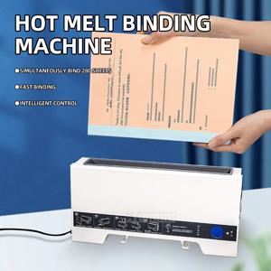 A4 열 제본기 220V/110V, 사무실 및 가정용 소형 핫멜트 접착제 바인더, 책, 입찰서, 계약서, 문서용.