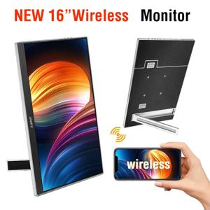15.6인치 무선 휴대용 모니터, 노트북, 맥 컴퓨터, 아이폰, 안드로이드 폰의 Wi-Fi 프로젝션에 적합