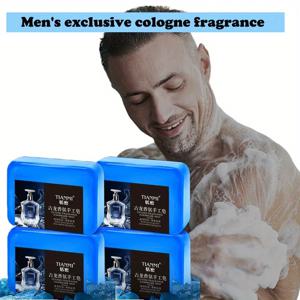1-5PCS 남성용 향수 비누, 머리, 얼굴, 목욕용 3 in 1, 머리, 얼굴, 목욕 모두를 위한 세척 및 목욕용, 전신을 깨끗하게 하고, 보습해줍니다.