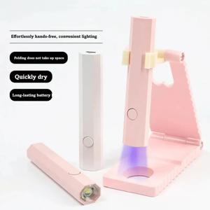 휴대용 핸드헬드 UV LED 네일 램프 USB 충전식 펜형 네일 드라이어 젤 폴리쉬 매니큐어 및 네일 아트용 빠른 경화 조명