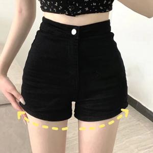 블랙 핫 여성 캐주얼 타이츠 팬츠 울트라 숏 하이웨이스트 슬리밍 레깅스 섹시 페티트 여름 반바지