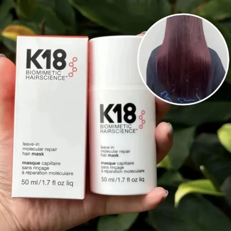 베스트셀러 K18 2-in-1 리브인 모세포 케라틴 리페어 헤어 마스크 손상된 모발을 부드럽게 복원하고 건강한 모발 관리를 제공합니다.