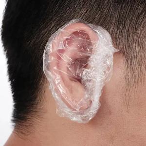 1~500개입, 방수 이어 커버, 일회용 헤어 염색용 귀덮개, 오일 세척용, 샤워용, 목욕용, 미용실용, 헤어 스타일링용, 청소용 액세서리