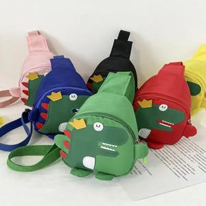 귀여운 공룡 크로스백 어린이용 싱글 숄더 슬링백 만화 캐릭터 동전 액세서리 가방 트렌디한 모델 편리한 휴대 디자인