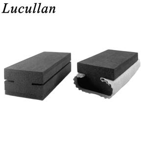 Lucullan 새로운 안티 드롭 디자인 자동차 세라믹 코팅 드레싱 애플리케이터 자동 유리 페인트 나노 코트 스폰지 패드