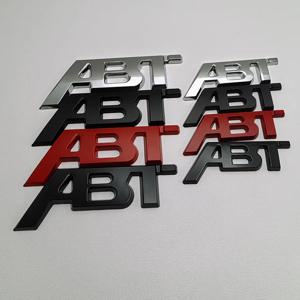 3D 금속 자동차 펜더 트렁크 바디 테일 게이트 엠블럼 배지, ABT 로고 데칼 스티커