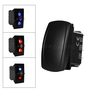 맞춤형 로커 스위치 (LED 백라이트가 있는 빈 버튼) 12V/24V 온-오프 토글 스위치 (자동차/선박/기기용)