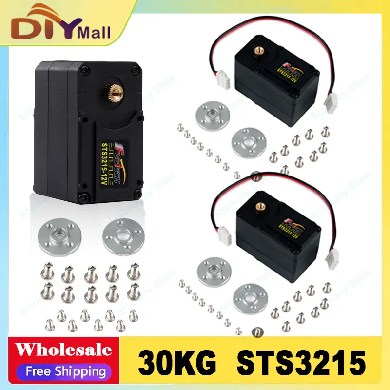 30KG 고토크 STS3215 스마트 서보 12V Feetech TTL 직렬 버스 서보 SO-ARM100 로봇 팔 산업용 등급 RC 서보 모터