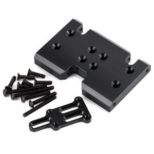 CNC 델린 스키드 플레이트 (심 포함) 1/10 LCG 섀시 RC 락 크롤러 컴프 빌드용, 2단 저속 변속기, 액시얼 3단 기어박스 장착