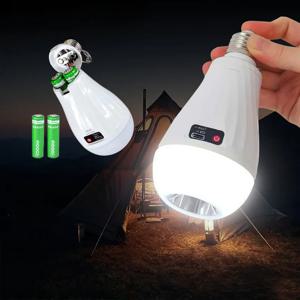 플리커프리 LED 전구 휴대용 20W 30W 비상 전구 마당 야외 전구 정전 비상용