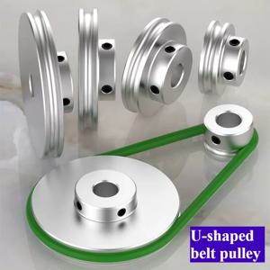 U자형 홈 풀리: O형 4mm 폴리우레탄 원형 벨트, 산업용 소형 모터 스핀들, 모터 구동 휠 20~50mm