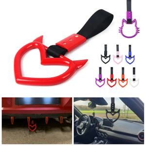 새로운 디자인 JDM 기차 버스 손잡이 핸드 스트랩 드리프트 참 스트랩 드리프트 경고 링 자동차 리어 범퍼용