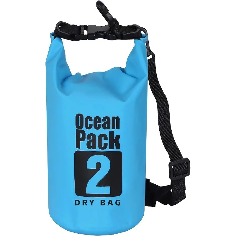 2L/5L/10L/20L/30L 방수 드라이백 포켓 아웃도어 다이빙 접이식 수납 비치 수영 가방 래프팅 강 바다 백팩