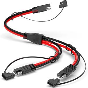 10AWG SAE Y 스플리터 케이블 SAE 퀵 디스커넥트 커넥터 1-2 SAE-SAE 연장 케이블 SAE 플러그