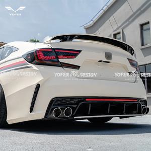 공장 공급 자동차 범퍼 프라이머 2018 2019 2020 2021 2022 부품 디퓨저 스플리터 LED 바디 키트 혼다 어코드용 자동차 범퍼
