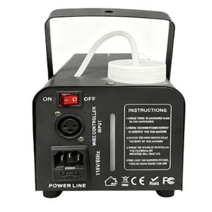 스모크 머신 500W 10LED 유무선 리모컨 무대 조명 전문 포그 머신 (웨딩, 크리스마스, 생일 파티용)