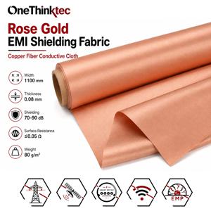 230T 골든 패러데이 원단 RFID 차폐 블록 WiFi/RF 방사선 차단 전도성 자성 구리 EMF 보호 천