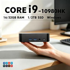 인텔 코어 i9 10980HK 파워 미니 PC, 8코어, 16스레드, 16GB RAM, 1TB/2TB SSD, 트리플 4K 지원, 게이밍, 업무, 프로, 맥스, 울트라 플러스 모델