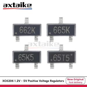 50PCS XC6206 1.2V 1.5V 1.8V 2.5V 2.8V 3V 3.3V 3.6V 5V SOT23 662K 665K 65Z5 XC6206P152 182 252 332 MR 포지티브 전압 조정기
