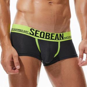 SEOBEAN 메쉬 통기성 남성 복서 섹시한 속옷 복서 반바지 남성 속옷 Boxershorts 남성 팬티 복서 남성용