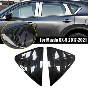 Mazda CX-5 CX5 2017 2018 2019 2020 2021 2022 2023 자동차 뒷 창 루버 셔터 커버 외부 측면 벤트 스쿠프 트림 스티커