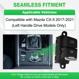 자동차 전자 핸드 브레이크 주차 브레이크 스위치 Mazda CX-5 2017-2021 LHD KD2W-66-EP0 KD2W66EP0A 용 자동 홀드 제어 버튼