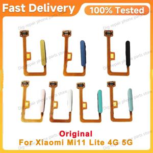 Xiaomi Mi 11 Lite 5g 4g 홈 리턴 키 메뉴 전원 켜기 끄기 버튼 플렉스 리본 케이블용 기존 지문 센서