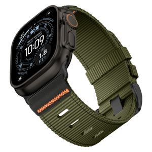 애플워치 49mm 46 45 44 42mm용 나일론 밴드 스포츠 팔찌 코레아 iWatch 시리즈 SE 11 10 9 8 7 6 5 울트라 3 2 스트랩
