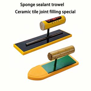 고탄성 스펀지 그레이 스푼 나무 손잡이 평면 뾰족한 세라믹 타일 아름다운 이음새 미장 및 충전용 나이프