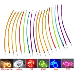 DC3V LED 필라멘트 38 60 130 185 200 300 360 460mm 소프트 COB 필라멘트 에디슨 전구 램프 부품 플렉시블 다이오드 DIY 레트로 조명