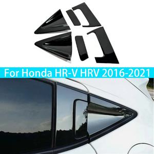 혼다 HR-V HRV Vezel 2014-2021 글로스 블랙 카본 크롬 자동차 도어 볼 핸들 커버 트림 프로텍터 스티커 액세서리 자동차