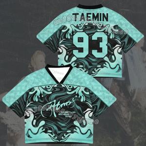 여성용 티셔츠 Midnight Thoughts Shinee Atmos 앨범 콘서트 투어 믹스 메쉬 저지 태민 팬 선물 남성 티셔츠
