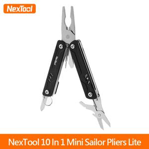NexTool 미니 세일러 플라이어 라이트 10 in 1 폴딩 EDC 멀티툴 가위 드라이버 아웃도어 휴대용 장비 핸드툴