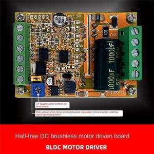 (A65I) 6-60V BLDC 3상 DC 브러시리스 모터 컨트롤러 400W PWM 홀 모터 제어 드라이버 보드(홀 없음)