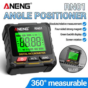 ANENG RN01 디지털 경사계 4면 강력 자석 각도계 0.05 °   경사계(레벨) 백라이트 스크린 목공 정밀 측정