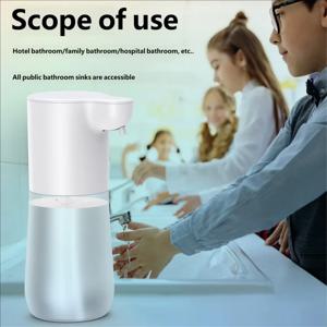 홈피쉬 스마트 센서 자동 비누 디스펜서 350ml USB 충전 비접촉식 비누 폼 디스펜서 손 소독제 기계