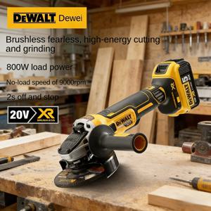 DEWALT DCG405 125mm 평면 헤드 각도 연삭기, 본체만, DEWALT 18V 배터리용, 브러시리스 전동 공구.