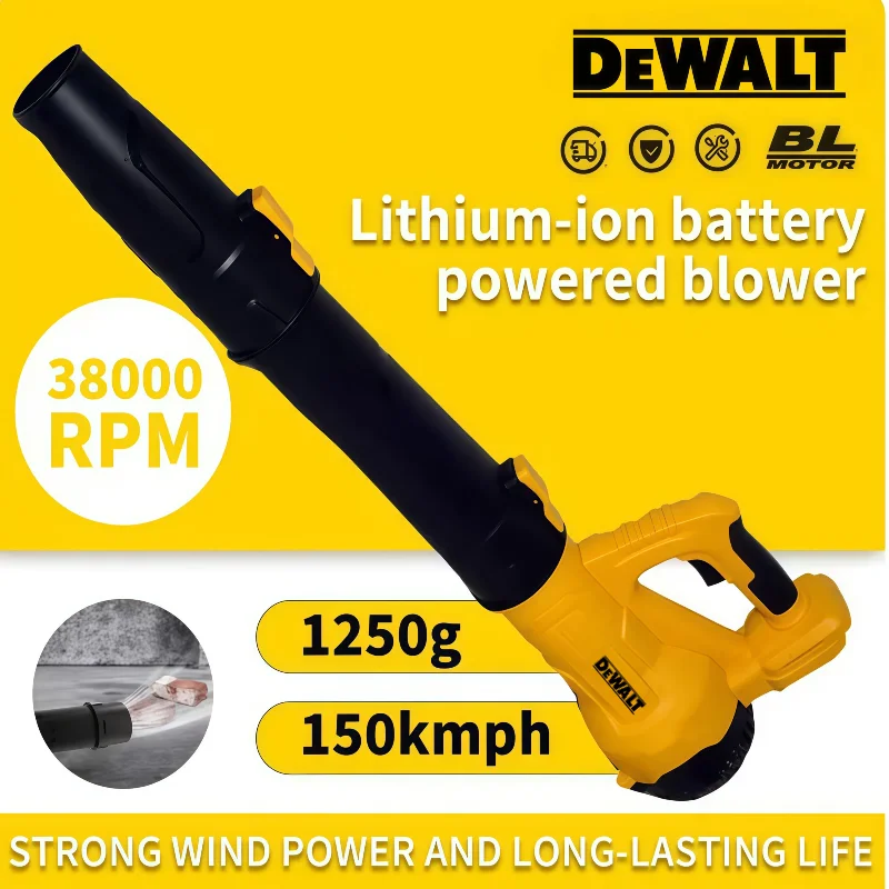 DEWALT 무선 에어 블로워 18v-20V 배터리용 38000RPM 브러시리스 핸드헬드 리프 제트 터보 블로워 전동 공구