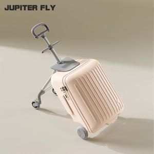 2-in-1 어린이용 여행용 캐리어 겸 유모차, 견고한 하드 쉘 소재, 20인치, 바퀴 달린 캐리어, 여행용으로 사용 가능