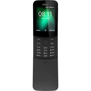 노키아 8110 4G 바나나폰, 듀얼 SIM, Wi-Fi, GPS, 4GB+512MB, 2MP 카메라, KaiOS, 1500mAh 배터리, 2018년 출시 모델, 노키아 슬라이드 디자인, 노년층을 위한 휴대폰, 잠금 해제 가능