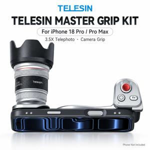 TELESIN 마스터 그립 카메라 키트 (아이폰 18 Pro Max용, 3.5배 줌, 400mm 망원 렌즈, 자석식 사진 촬영 그립, 무선 충전 기능)