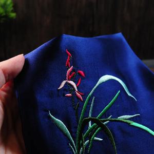 30x30cm, 100% 실크 소재, 양면 자수 장식 손수건, 중국 전통 스타일, 선물용