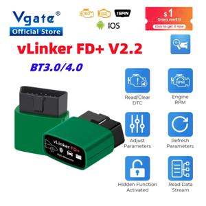 Vgate VLinker FD ELM327 포스캔 포드용 와이파이 블루투스 4.0 OBD2 자동차 진단 도구 OBD 2 스캐너 J2534 PK ELM 327 V 1 5