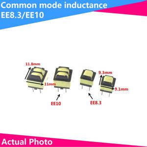 5PCS 공통 모드 인덕턴스 전력 필터 플러그인 초크 인덕턴스 코일 EE8.3 10mH 20mH 30mH 50m